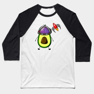 Avocado Spaceman Baseball T-Shirt